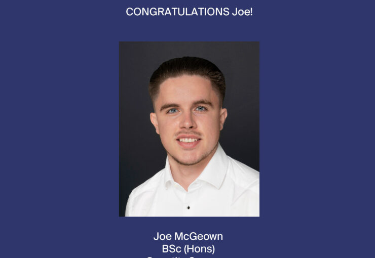 Promotion Joe McGeown BSc (Hons) - Adair