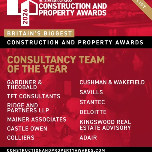 We’re delighted to have been nominated for Consultancy Team of the Year at the hashtag#CPA26 Construction and Property Awards. - Adair